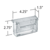 Azar Displays Outdoor Business Card Holder for 3.5"W x 2"H, PK2 252372